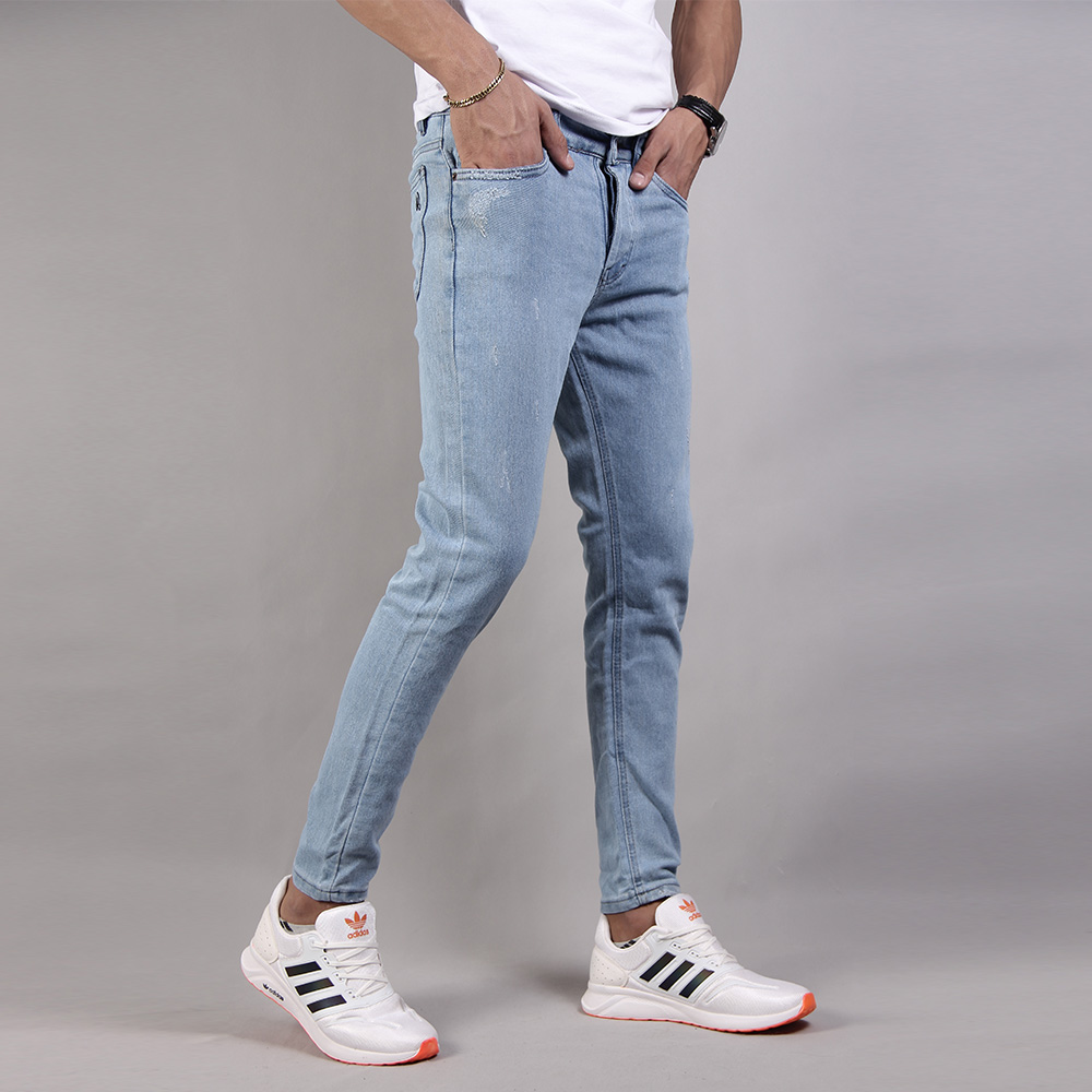 شلوار جین اسکینی آبی یخی مدل ZARA